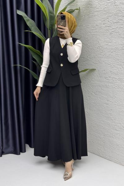 Aden Etekli Takım Siyah