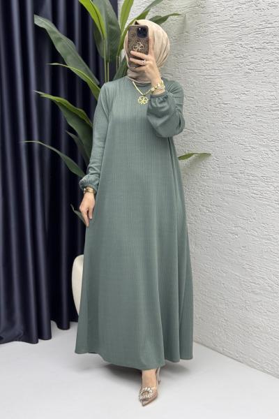 Esme Elbise Tesettür Giyim Çağla Yeşili